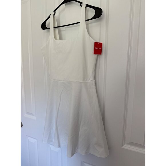 Spanx Square Neck Active Dress NWT size Medium WHITE - Picture 3 of 7